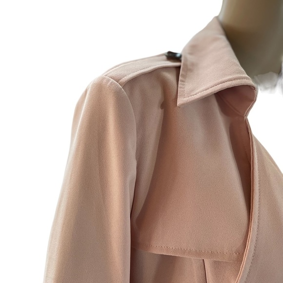 Blue Angel peach belted trench dress/coat - Picture 5 of 15